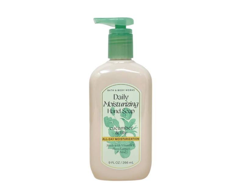 Bath & Body Works Daily Moisturizing Hand Soap, Cucumber & Lily, 9 fl oz/266 mL