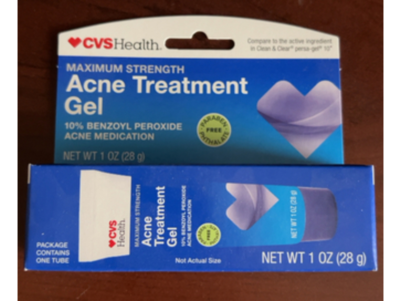 CVS Health Maximum Strength Acne Treatment Gel, Benzoyl Peroxide, 1 oz/28 g