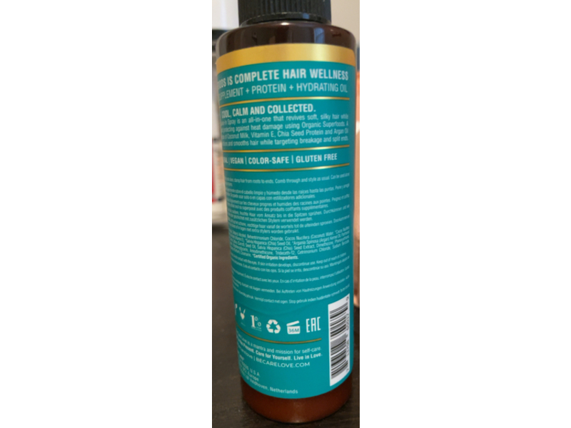 Be Care Love Superfoods Leave In Spray, Coconut Milk, 5 fl oz/147 mL