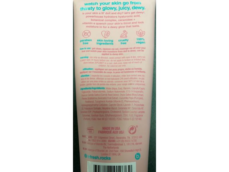 b.fresh Hydrating Body Serum, Hyaluronic Acid, Botanical Complex, Ceramides + Vitamin E, 8 fl oz/235 mL