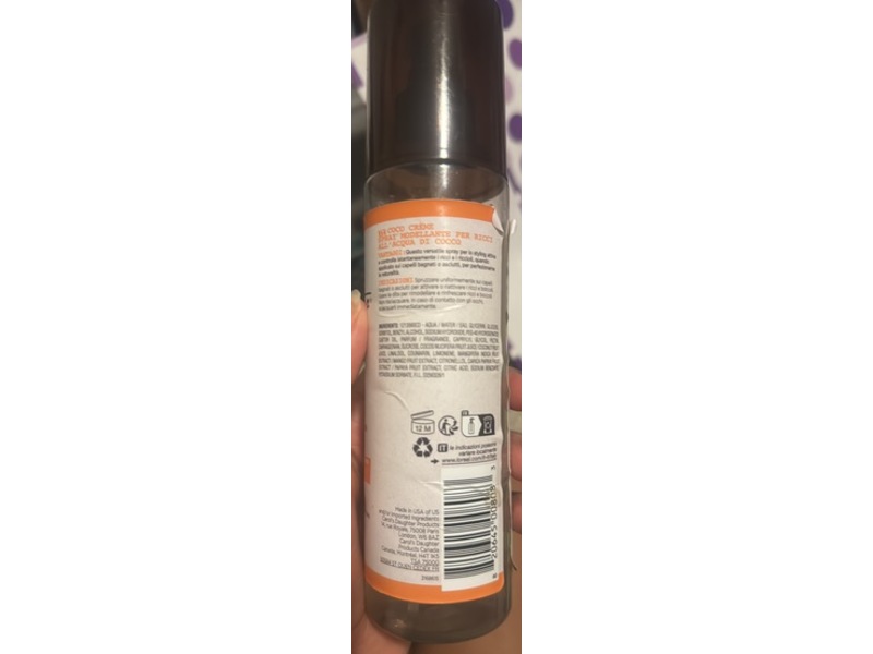 Carol's Daughter Curl Perfecting Water Coco Mist, Coco Creme, 8.45 fl oz/250 mL