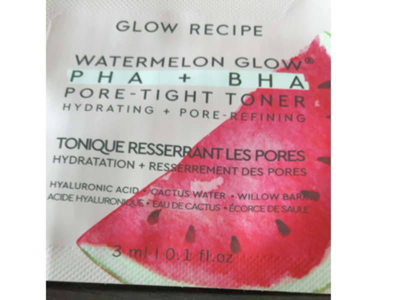 Glow Recipe Watermelon Glow PHA + BHA Pore-Tight Toner, 0.1 fl oz/3 mL
