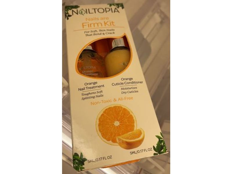 Nailtopia Nails Are Firm Kit, Orange, 0.17 fl oz/5 mL