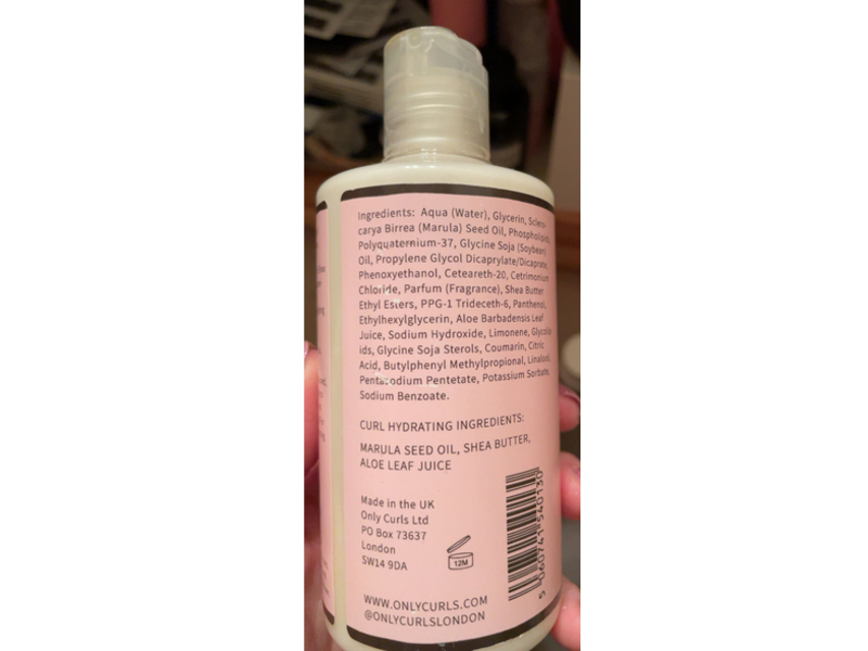 Only Curls Hydrating Curl Creme, Shea Butter & Marula Oil, 8.45 fl oz/250 mL