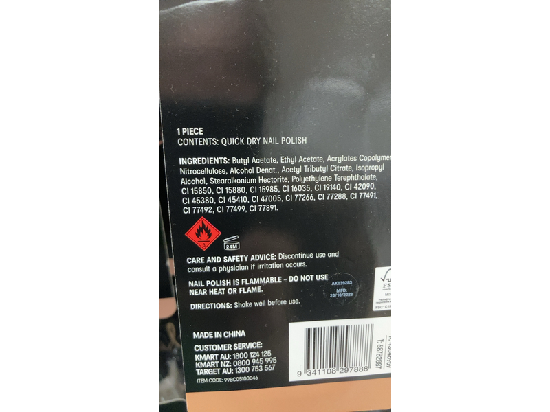 Oxx Cosmetics Quick Dry Nail Polish, Nude