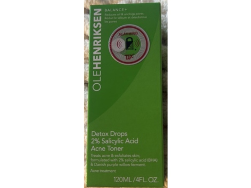 OLEHENRIKSEN Detox Drops Acne Toner, 2% Salicylic Acid, 4 fl oz/120 mL