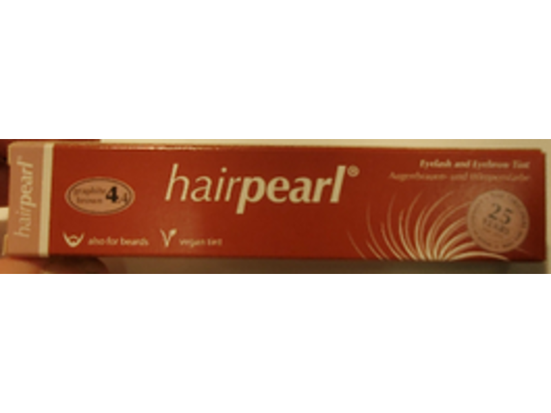 Hairpearl Eyelash And Eyebrow Tint, Graphite Brown 4.4