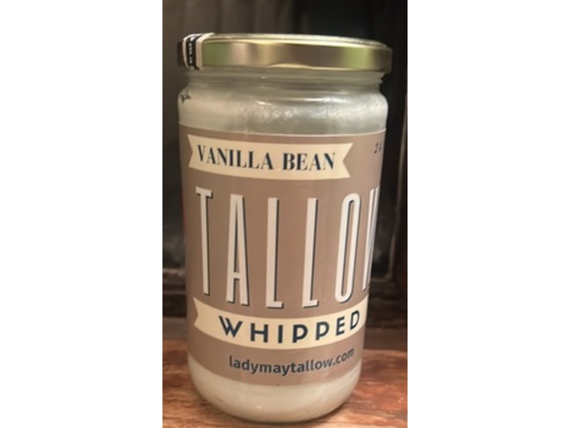 Lady May Tallow Whipped Tallow, Vanilla Bean, 24 oz