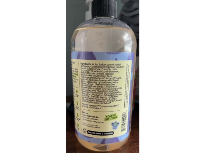 Tubby Todd Hair + Body Wash, Pear Blossom, 25 fl oz/739 mL