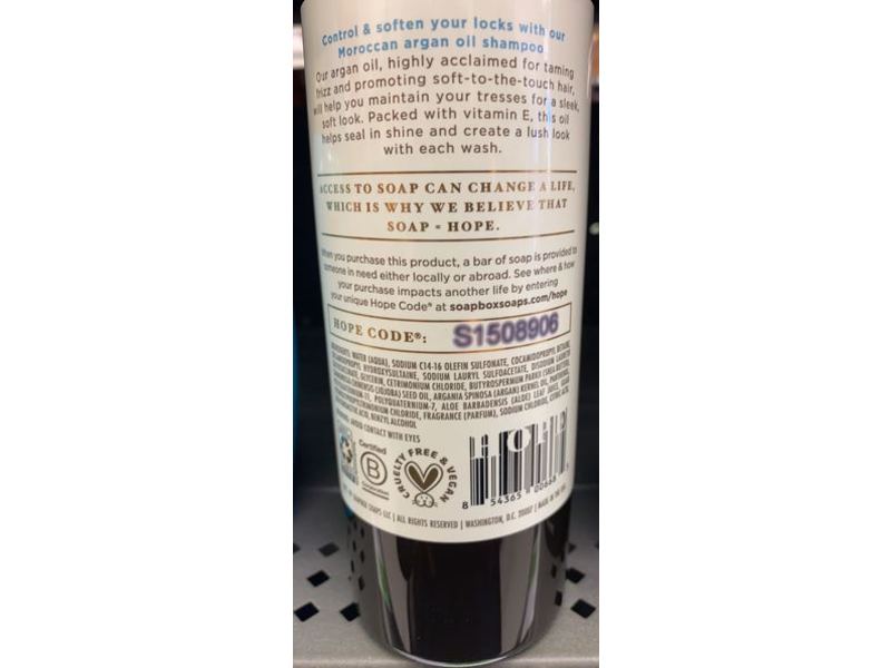 Soapbox Control & Soften Shampoo, Argan Oil, 16 fl oz/473 mL