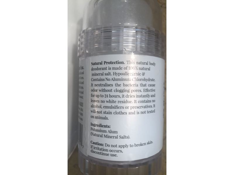 nakd. Thai Crystal Deodorant, Unscented, 4.25 oz/120 g