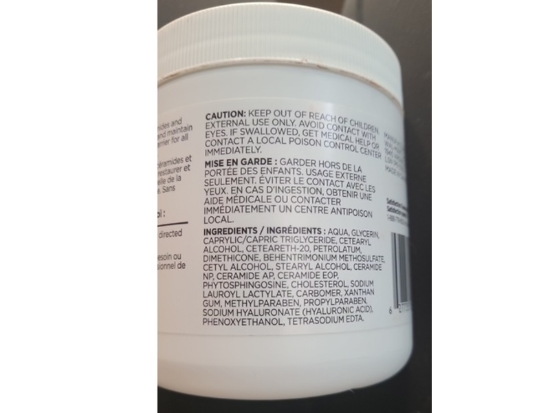 Equate Moisturizing Cream, Ceramides & Hyaluronic Acid, 453 g