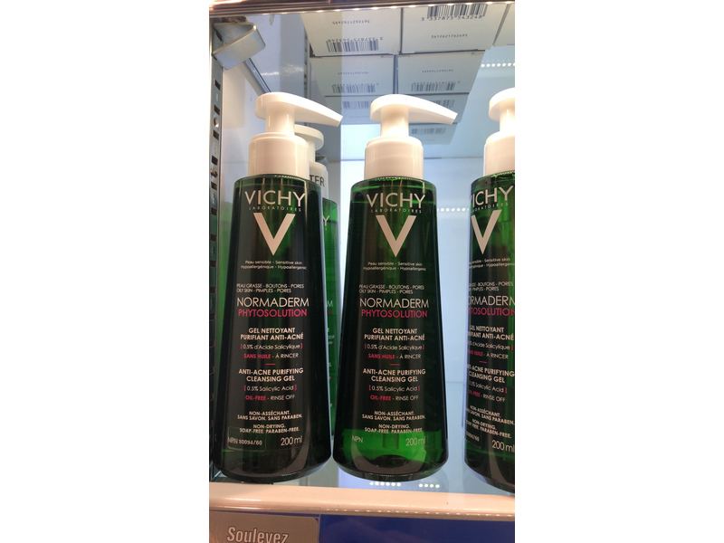 Vichy Normaderm Phytosolution Purifying Cleansing Gel, 6.7 fl oz/200 mL