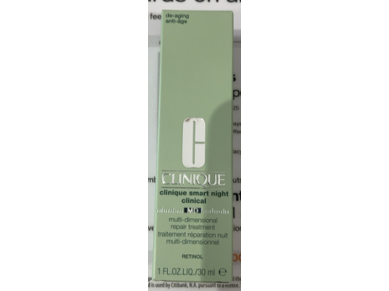 Clinique Smart Night Multi-Dimensional Anti-Age Repair Treatment, Retinol, 1 fl oz/30 mL