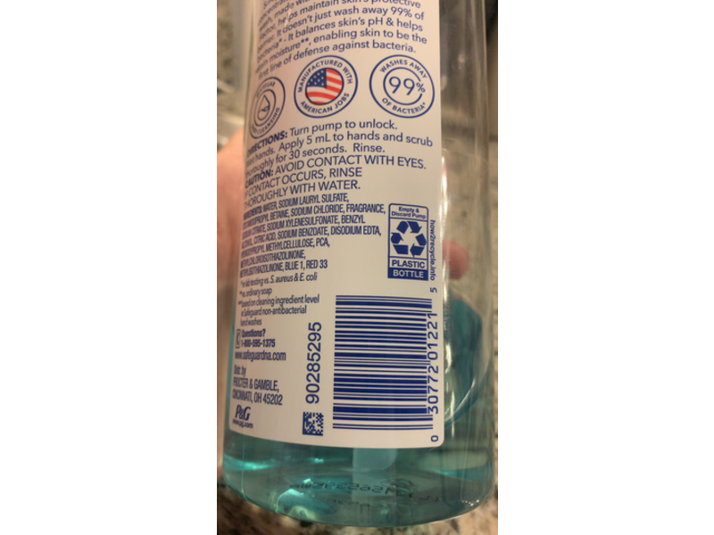 Safeguard Ultimate Care Hand Wash, Ocean Breeze, 15.5 fl oz/458 mL