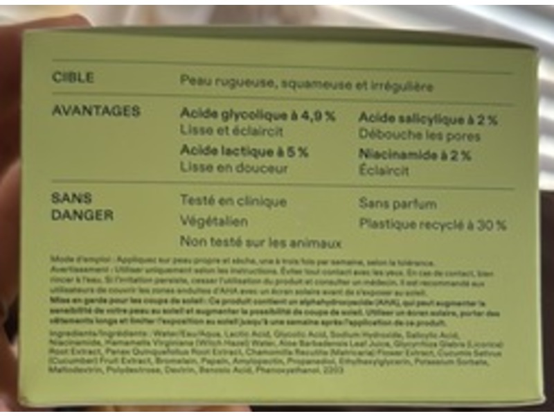 Skinfix Resurface+ Exfoliating Pads, AHA/BHA Niacinamide, 60 Count