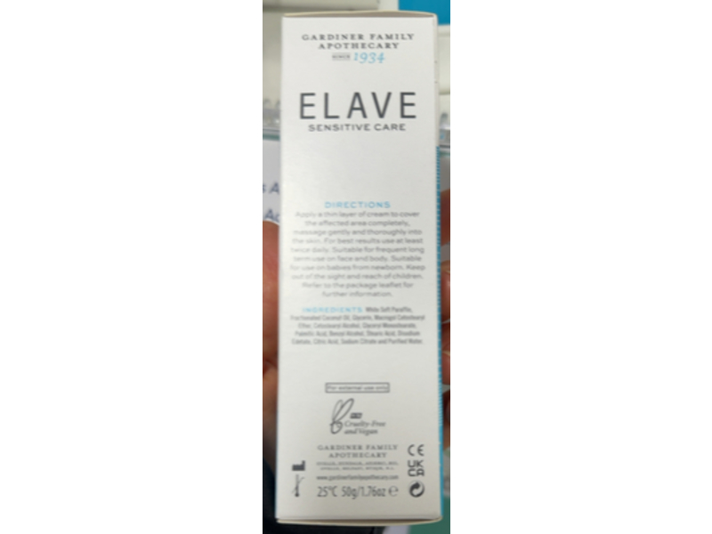 Elave Sensitive Care Intensive Cream, 1.76 oz/50 g