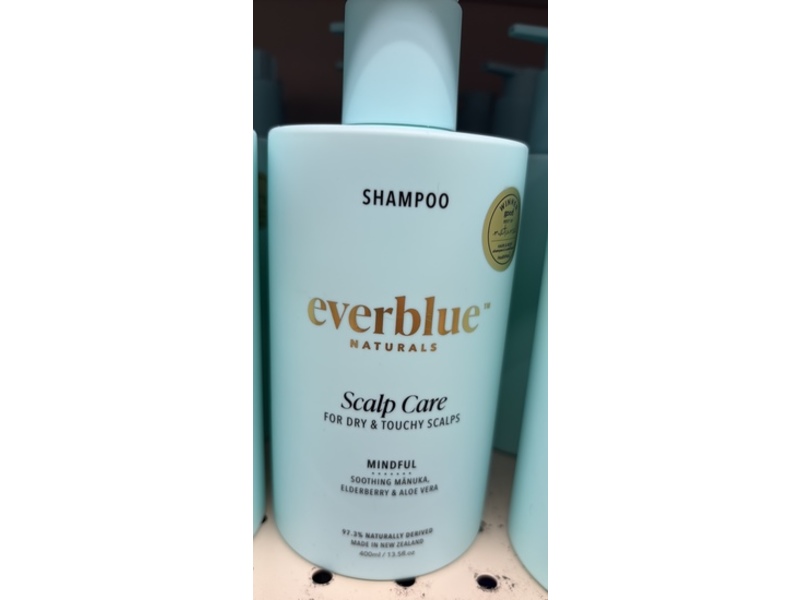 Everblue Scalp Care Shampoo, Soothing Manuka + Elderberry & Aloe Vera, 13.5 fl oz/400 mL