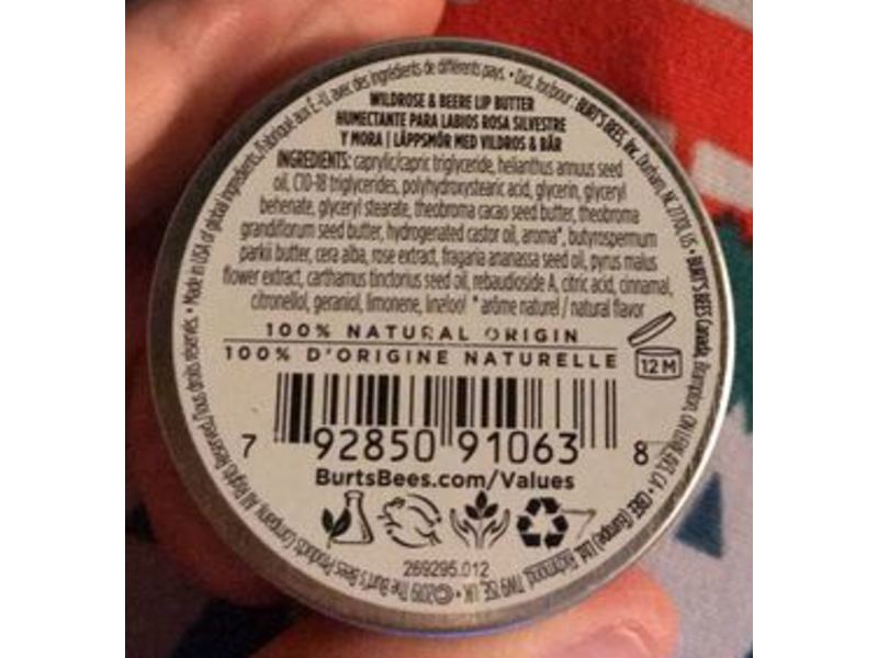 Burt's Bees Wild Rose & Berry Lip Butter, 0.4 oz/11.3 g