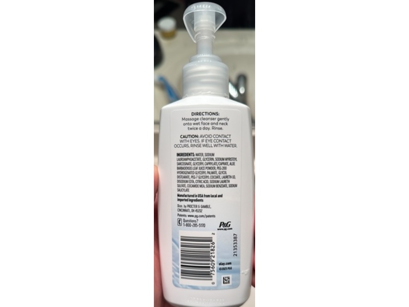 Olay Foaming Facial Cleanser, Gentle, 6.7 fl oz/200 mL