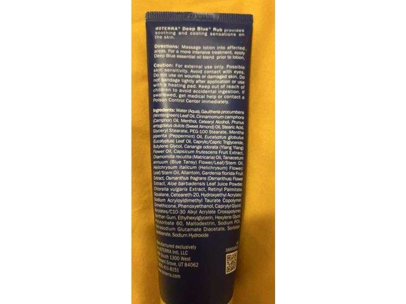 doTERRA Deep Blue Rub, 4 fl oz/120 mL.