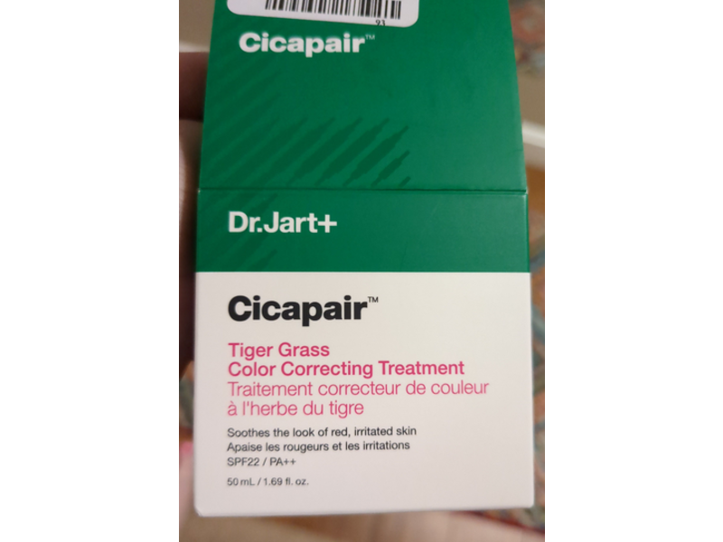 Dr. Jart + Cicapair Tiger Grass Color Correcting Treatment, SPF 22/Pa++, 1.69 fl oz/50 mL