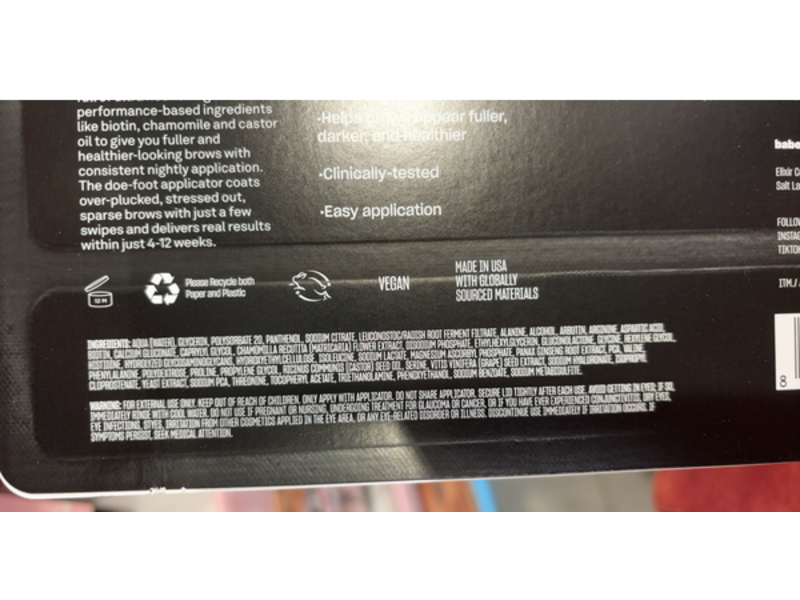 Babe Original Babe Brow Amplifying Brow Serum, 0.10 fl oz/3 mL, Pack Of 2