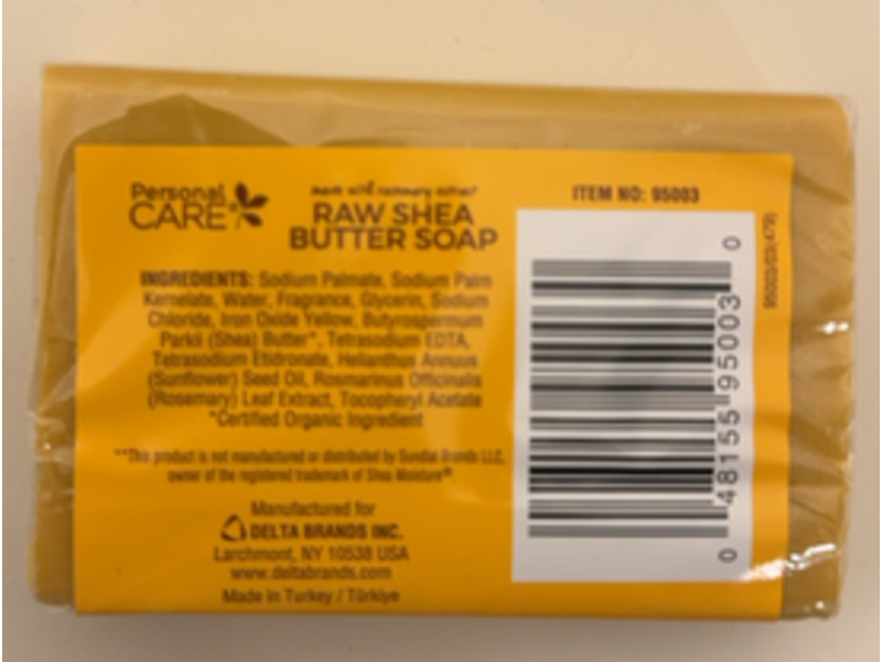 Personal Care Raw Shea Butter Soap, Rosemary Extract, 4 oz/113 g