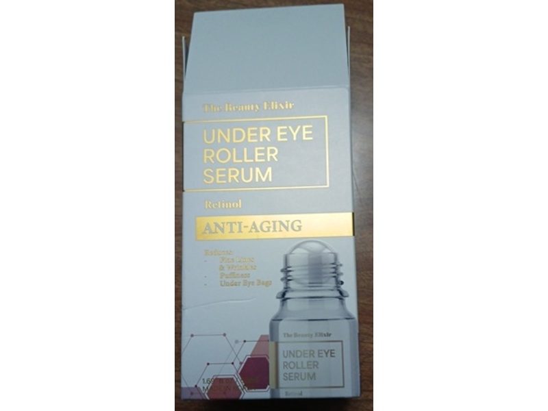 The Beauty Elixir Anti-Aging Under Eye Roller Serum, Retinol, 1.69 fl oz/50 mL