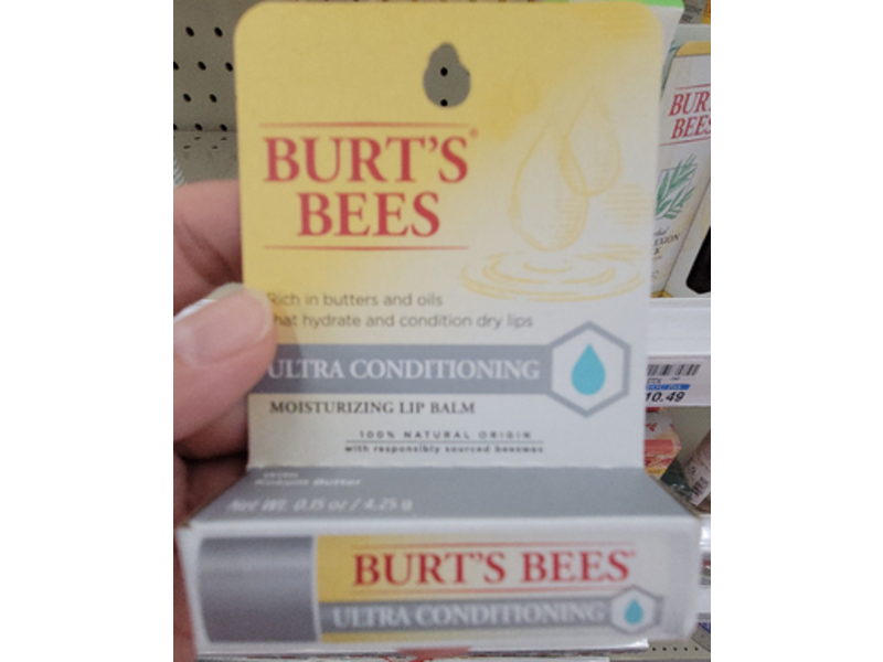 Burt's Bees Lip Balm, Ultra Conditioning, Kokum Butter, 0.25 oz/4.25 g
