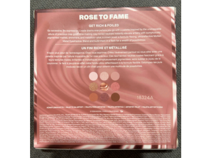 Morphe Artistry Palette, Rose To Fame, 0.35 oz/10.1 g