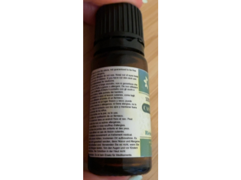 Authentic Oil Co 100% Pure & Natural Castor Organic Oil, Ricinus Communis, 0.3 fl oz/10 mL