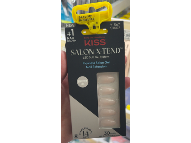 Kiss Salon X-Tend LED Soft Gel System Nail Extension Kit, Gloria, 30 Count