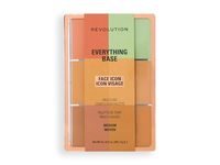 Revolution Beauty London Everything Base Face Icon Visage Multi-Use Complexion Palette, Medium Moyen, 0.17 oz/5 g - thumbnail 1