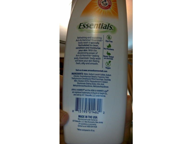 Arm & Hammer Ultra Moisturizing Body Wash, Simply Fresh, 22.5 fl oz/665 mL
