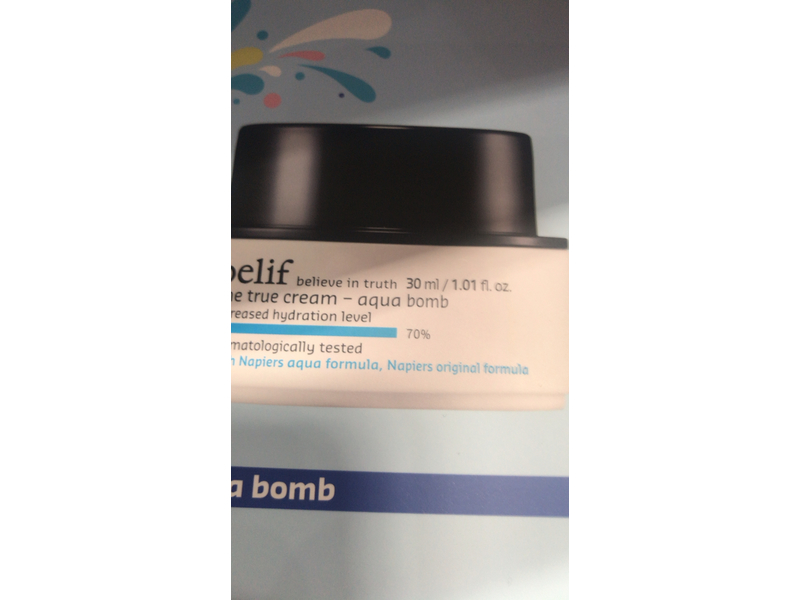Belif Believe In Truth The True Cream- Aqua Bomb, 1.01 fl oz/30 mL