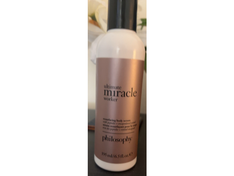 Philosophy Ultimate Miracle Worker Resurfacing Body Serum, Peptide & Encapsulated Retinol, 6.5 fl oz/195 mL
