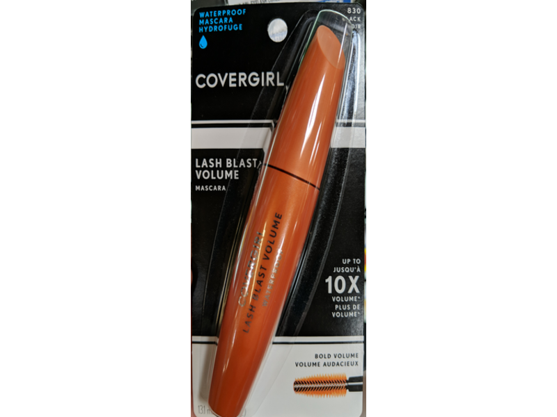 CoverGirl Lash Blast Volume Waterproof Mascara, 830 Black, 0.44 fl oz/13.1 mL, Pack Of 2