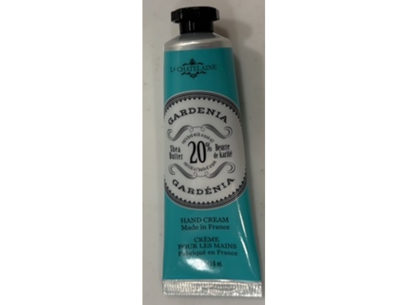 La Chatelaine Shea Butter Hand Cream, Gardenia, 1 fl oz/30 mL