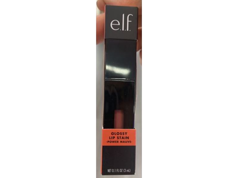 e.l.f. Cosmetics Glossy Lip Stain, Power Mauve, 0.1 fl oz/3 mL
