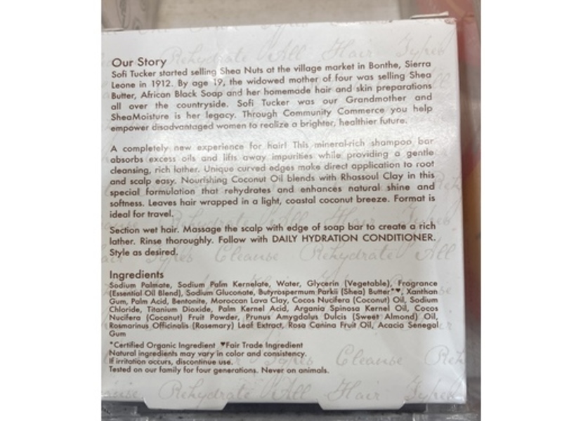 SheaMoisture Shampoo Bar, 100% Virgin Coconut Oil, 4.5 oz/128 g