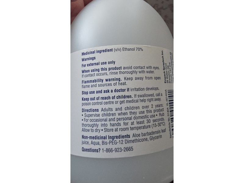 Zytec Germ Buster Foaming Hand Sanitizer, Aloe & Glycerin, 18.6 fl oz/550 mL