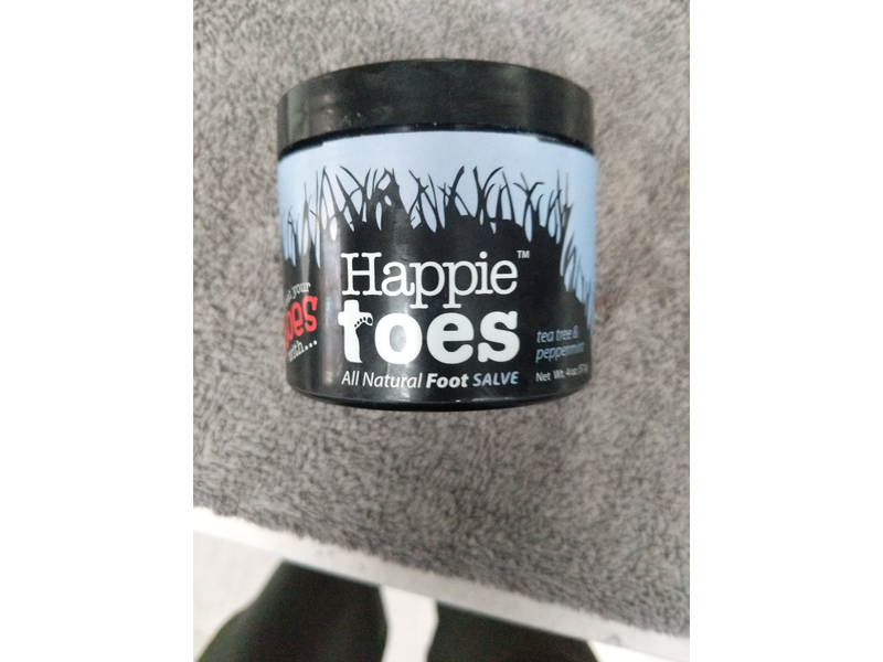 Squirrel's Nut Butter Happie Toes All Natural Foot Salve, Tub, 4.0 oz, Peppermint & Tea Tree