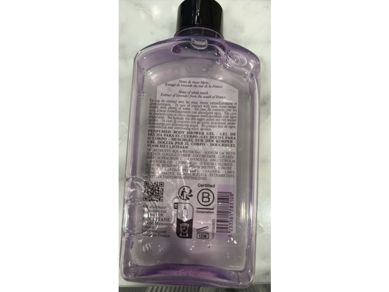 L'Occitane En Provence Perfumed Shower Gel, Lavender Harvest, 8.4 fl oz/250 mL