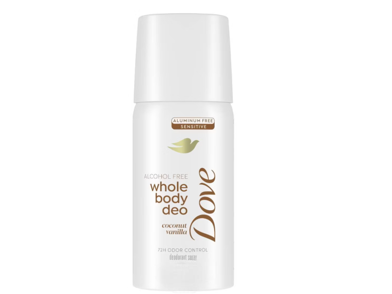 Dove Whole Body Deo, Coconut Vanilla, 1 oz/28 g