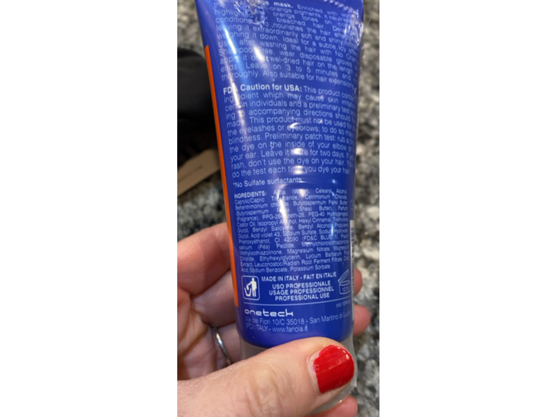 Fanola Anti Orange Mask, 3.38 fl oz/100 mL