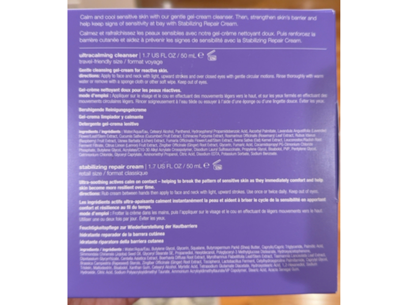 Dermalogica UltraCalming Cleanser & Stablizing Repair Cream Duo, 1.7 fl oz/50 mL