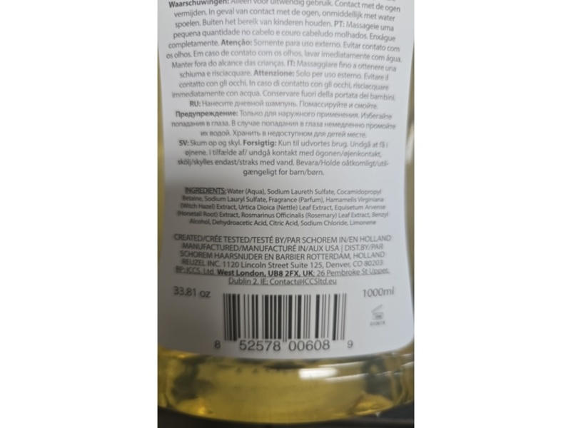 Reuzel Daily Shampoo, 33.81 oz/1000 mL