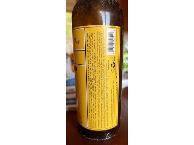 Pharmacopia Natural Bodycare Shampoo, Citrus, 16 fl oz/473 mL