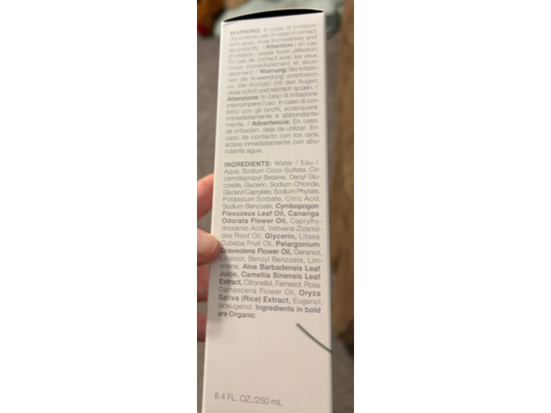 Lime Life By Alcone Raining Zen Shower Gel, Lemongrass & White Tea, 8.4 fl oz/250 mL